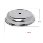 KMW Stainless Steel Plate Cover with Dome Lid 27CM Silver - Image 5