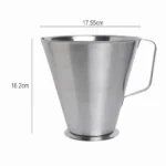 KMW Steel Measuring Jug with Handle with Base 2000 ML – Measuring Jug for Liquid - Image 7