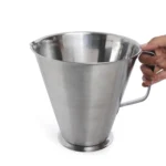 KMW Steel Measuring Jug with Handle with Base 2000 ML – Measuring Jug for Liquid - Image 6