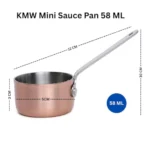 KMW Rust Resistant Sauce Pan Mini Dia with Copper Plating 2 pcs Set Small - Image 3