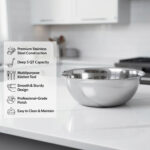 KMW Stainless Steel Mixing Bowl Deep 8 Qt (7.6 Litres) – Set of 2 - Image 9