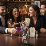 KMW Professional Grade Tin on Tin Cocktail Shaker Set 18 oz and 28 oz Black Universe Design - Image 6