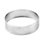 KMW Round Perforated Cake Ring Set 10 × 2 CM – 3-Piece | 18/8 Stainless Steel - Image 4