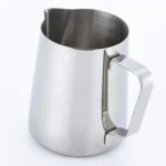 KMW Stainless Steel Milk Frothing Pitcher 350 ML | Espresso Coffee Frothing Jug - Image 2