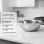 KMW Stainless Steel Mixing Bowl Professional 13 Qt (12.3 Litres) - Image 2